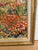Textile Impressionist Colorful Flower Botanical Garden Oil Painting, Framed, Signed M. Epstein, Dated 1943 For Sale - Image 7 of 8