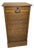 Antique Oak Louvered Cabinet, 1920s For Sale
