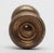 Concave brass concentric doorknobs. The manufacturer and date of creation is unknown. Priced as a pair of knobs with...