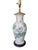 Peach Antique Chinoiserie Porcelain Enamel Lotus Flower Vase Lamp For Sale - Image 8 of 18