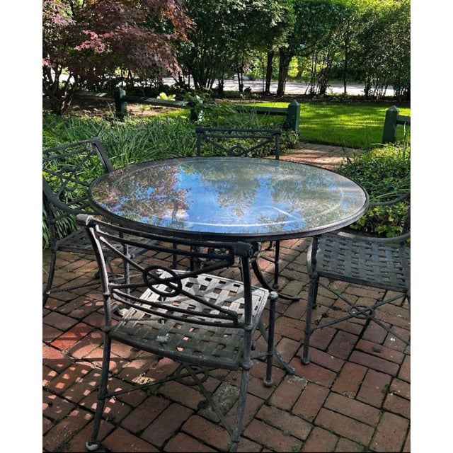 4 Delphi chairs, by Woodard.