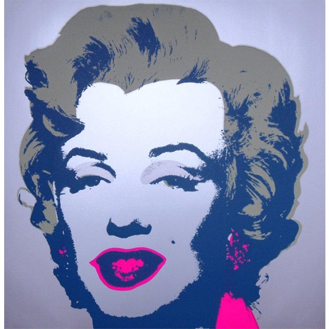 Andy warhol (sunday b morning) marilyn 11.26 silkscreen print from photo negatives of original factory additions stencil...