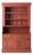 Antique Red Step Back Cupboard Cabinet For Sale