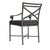 Not Yet Made - Made To Order Brown Jordan Venetian Arm Chair, Textured Pewter frame with Fusion Charcoal fabric For Sale - Image 5 of 11