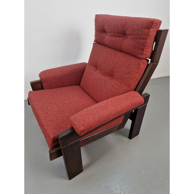 Wengé Lounge Chair by Martin Visser for T Spectrum For Sale - Image 4 of 16