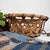 Decorative old Japanese bamboo basket from the 1950s. Dimensions: height 23 cm, diameter 53 cm. The basket is handwoven in...