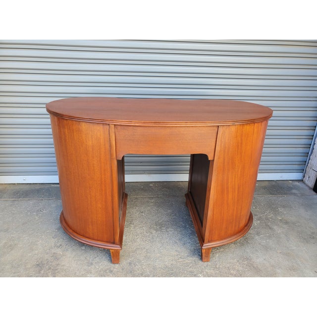 1940s Mahogany Desk For Sale - Image 10 of 15