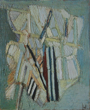 After Nicolas de Staël, Celadon Composition, 1960, Offset Lithograph