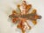 Ceramic Cross Wall Decoration in Yellow and Green Ceramic, 20th Century For Sale - Image 7 of 10