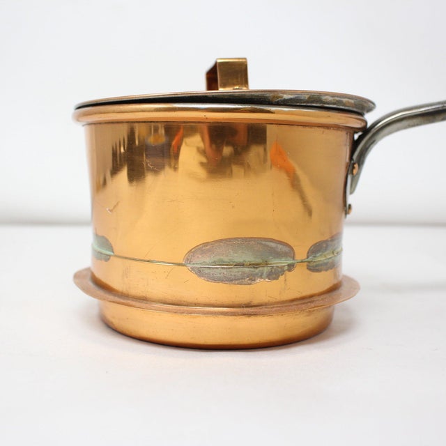 Vintage Knut Eriksson Eskilstuna Swedish Copper Saucepan - 1 Liter For Sale - Image 9 of 14