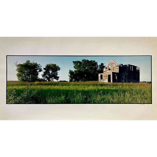 Maxwell Mackenzie, Old Barn Summer Landscape, Large Panoramic Vintage Color Photograph Signed Photo, 1992 For Sale In Miami - Image 6 of 9