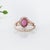 2.7ct Pink Tourmaline Ring With Natural Diamonds: Solid 14k Gold, Oval 10x8mm, Size 6.75 For Sale In Columbus - Image 6 of 6