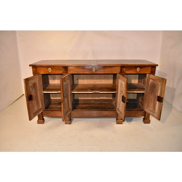 18th Century French Directoire Enfilade Made From Walnut For Sale - Image 10 of 13