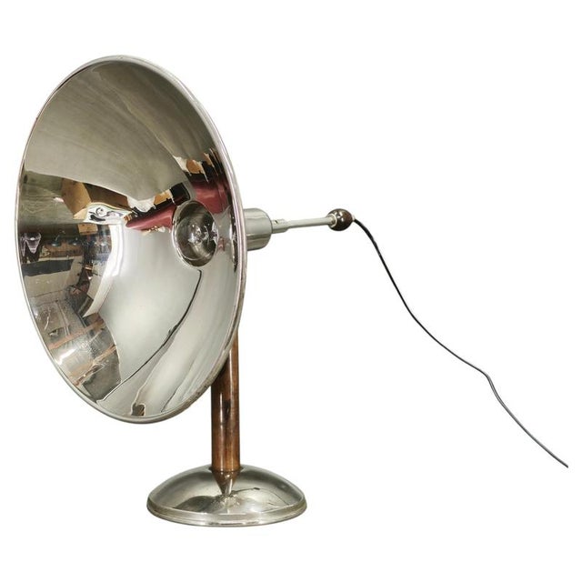 Vintage Bauhaus Chrome Table Lamp with Beech Handle, 1930s For Sale - Image 15 of 15