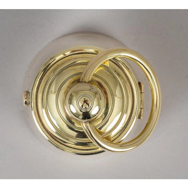 Brass Antique Brass "4 Lb" Weight Inkwell For Sale - Image 8 of 10