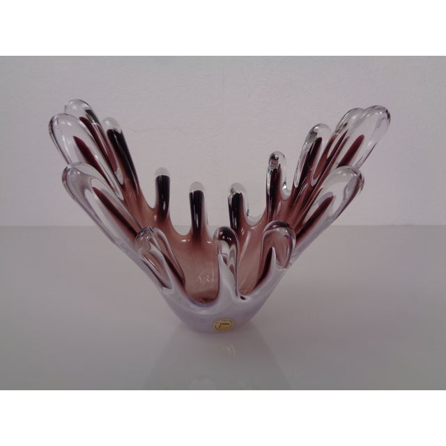 Handmade Crystal Glass Bowl from Gränna Glas, Sweden, 1970s For Sale - Image 18 of 18