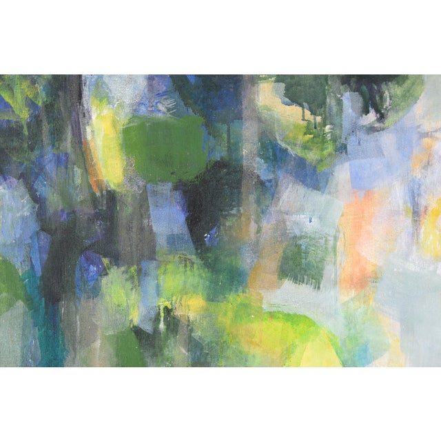 Color Field - Abstract Green and Yellow by Patricia Gren Hayes Acrylic by Patricia Gren Hayes For Sale In Monterey, CA - Image 6 of 7
