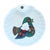 Vintage Porcelain Baby Warming Plate with Le Trèfle Bird Motif from Limoges, 1970s For Sale - Image 4 of 7