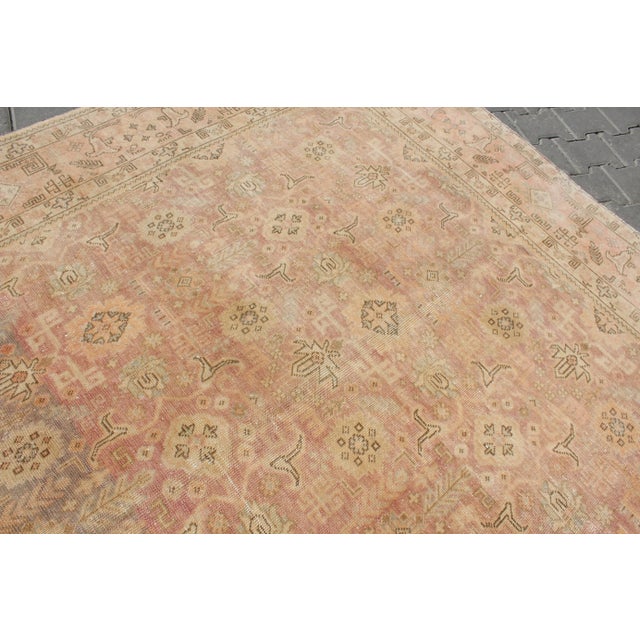 Vintage Turkish Area Rug - 77.5"x112" For Sale - Image 10 of 13