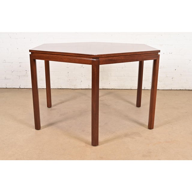 Brown Edward Wormley for Dunbar Mid-Century Modern Rosewood Dining Table, Newly Refinished For Sale - Image 8 of 10