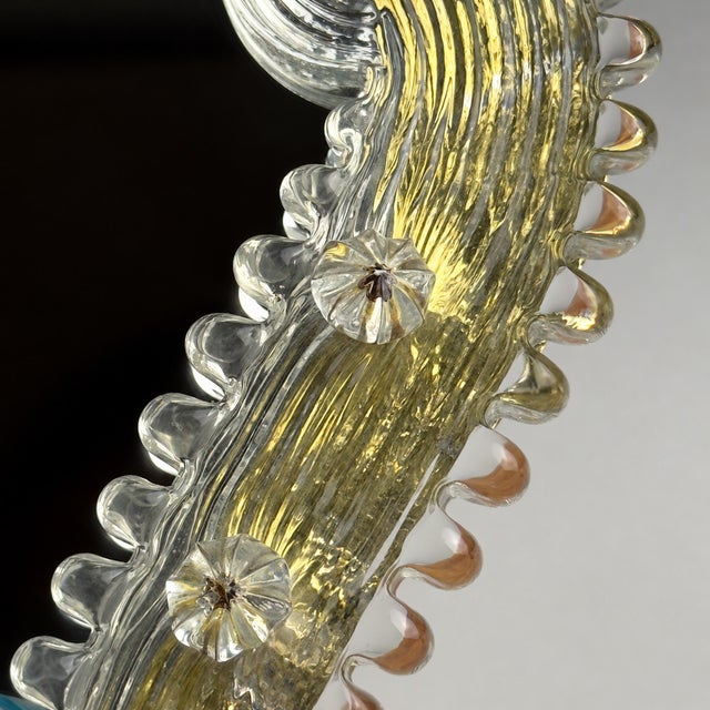 Murano Glass Mirror, Italy, 1950s For Sale - Image 17 of 18