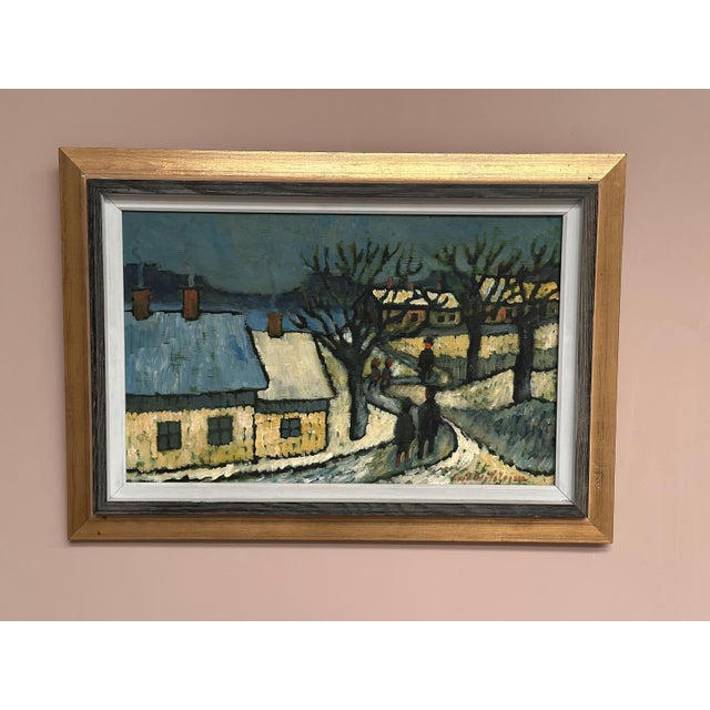 Erik Hilströml, Winter Landscape, 1960s, Oil on Panel, Framed For Sale - Image 16 of 18