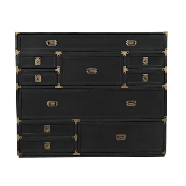 Elegance interpreted, this solid mahogany and brass chest is distinguished by its clean lines, expert handcraftsmanship,...