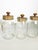 Rustic Glass Jars with Cork Stoppers, France, 1950s, Set of 4 For Sale - Image 3 of 10