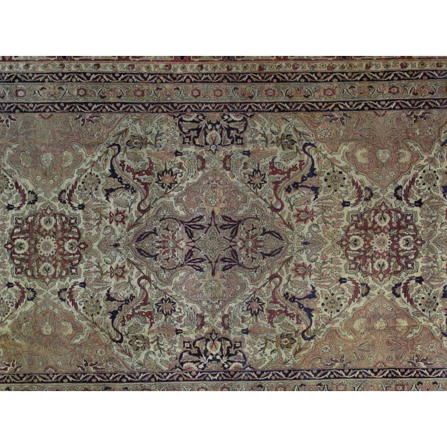 Persian 1910's Antique Persian Kermanshah Palace Carpet , 10'9 X 18'2 For Sale - Image 3 of 7