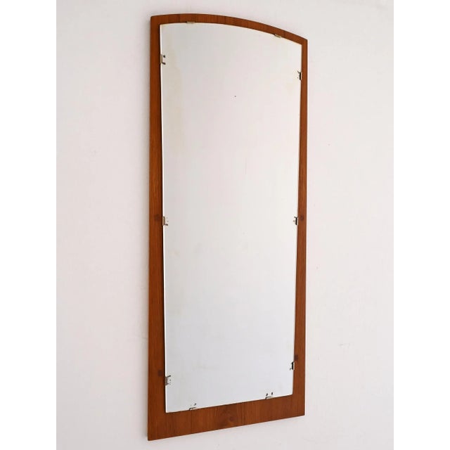 Wood Vintage Scandinavian Teak Mirror, 1960s For Sale - Image 7 of 7