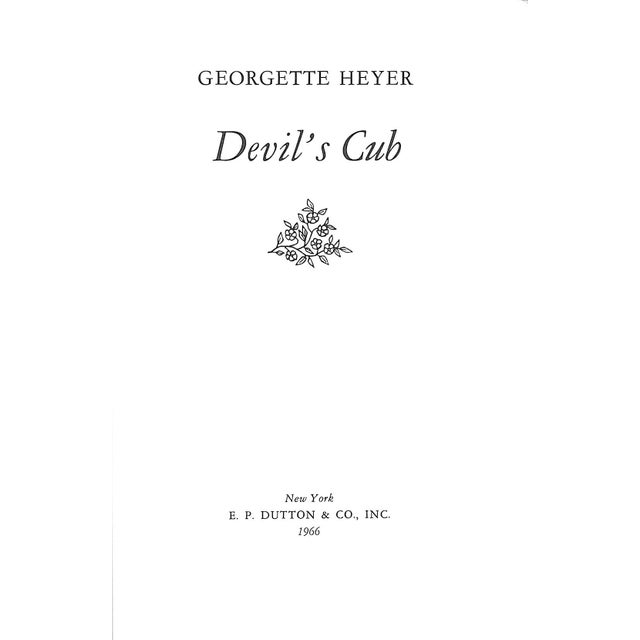 Traditional "Devil's Cub" Book 1966 Heyer, Georgette For Sale - Image 3 of 5