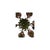 Italian Vintage Italian Faux Bamboo Tole Chandelier With Parrots For Sale - Image 3 of 7
