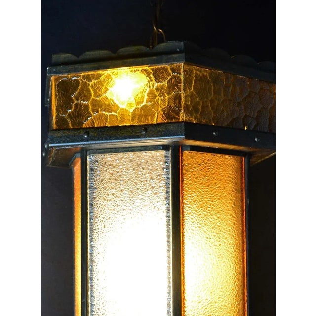 1950s Large Wooden Mediterranean Swag Lamp For Sale - Image 5 of 6