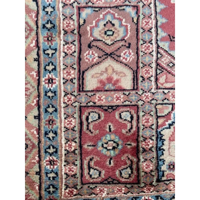 Vintage Silk and Wool Pakistani Rug For Sale - Image 4 of 18