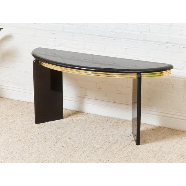 Postmodern Half Moon Vintage Entry Table For Sale - Image 3 of 7