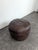 Brown Leather Patchwork Ottoman, 1970s For Sale - Image 4 of 6