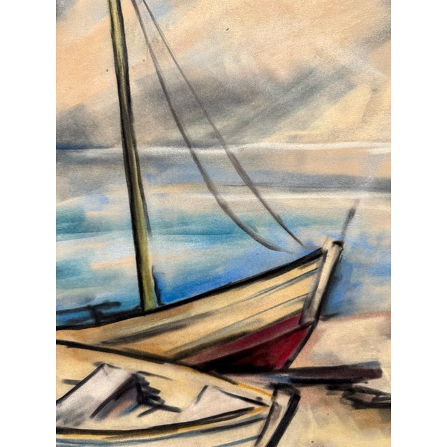 Pastel on paper by Henry Emil Salloch, also known as Heinz Emil Salloch, the German-born American artist and graphic...
