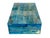 Mid-Century Modern Attributed to Maitland-Smith Blue Dyed Bone Mosaic Hinged Decorative Box, Circa 1970s For Sale - Image 3 of 10