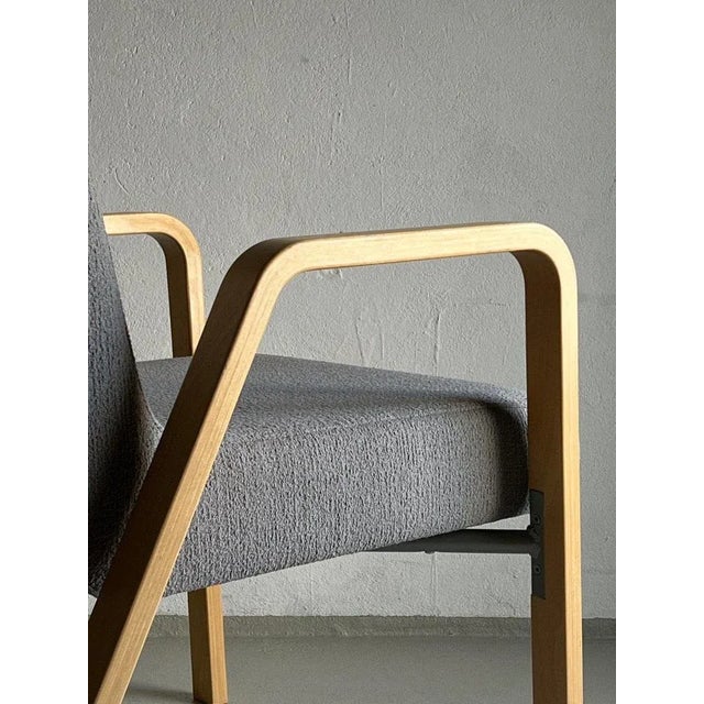 Scandinavian Gray Easy Chair | 1980s For Sale - Image 3 of 12