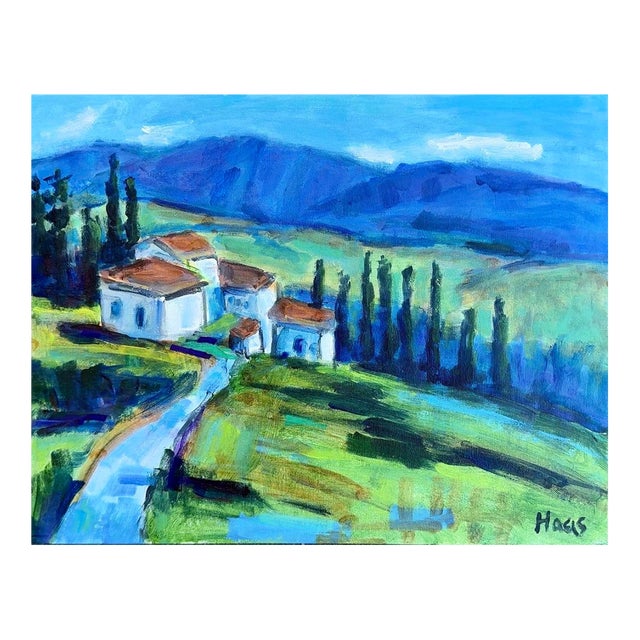 Summer Shadows in the Hills - Acrylic Landscape Painting For Sale