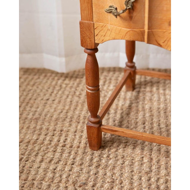 1970s Attributed to Henning Kjaernulf Danish Modern Oak Side Chest For Sale - Image 14 of 14