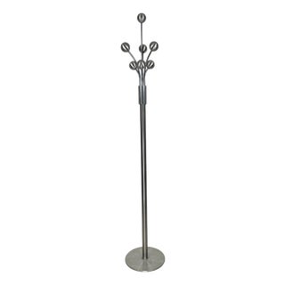 Mid-Century Sputnik Steel Coat Rack, Italy, 1970s For Sale