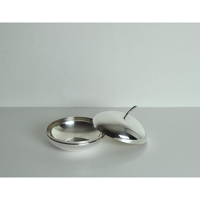 1960s Silver Plated Metal Bonbonnière by Lino Sabattini for Christofle, 1950s For Sale - Image 5 of 7