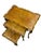 Brown Vintage Franco Tacchi Florentine Italian Wood Set of 3 Nesting Tables For Sale - Image 8 of 17