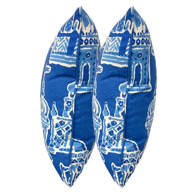 Pair of 22'' Dana Gibson by Stroheim Pillows For Sale In West Palm - Image 6 of 6