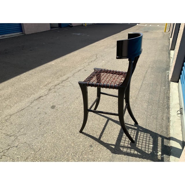 Mid Century Modern Klismos Counter Stools For Sale - Image 4 of 5