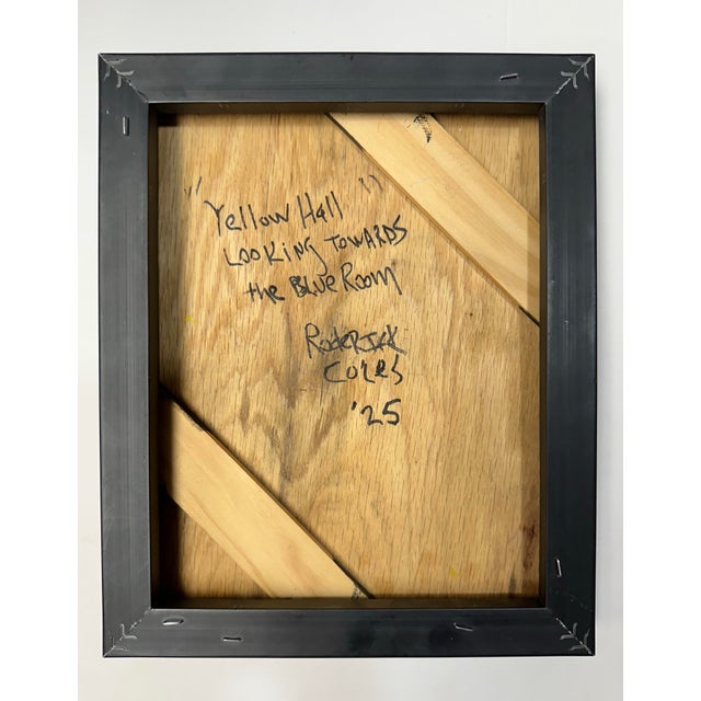 Whimsical Yellow Interior Painting For Sale - Image 9 of 9