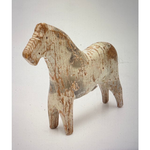 Antique Original Wooden Horse, 1860, in Good conditions. Designed before 1890
