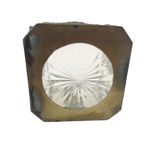 Transparent French Empire Style Crystal Vanity Jar or Casket Box For Sale - Image 8 of 8