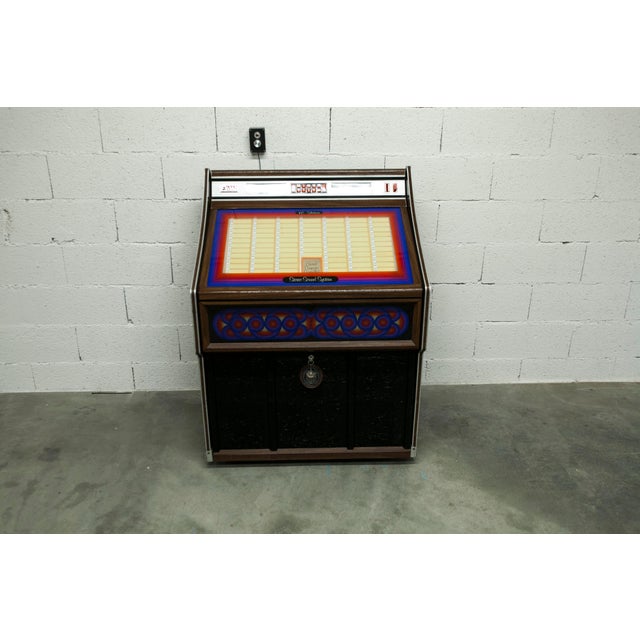 Blue Rowe Ami Ri-3 1980 Jukebox with Remote Control and Leds, 1981 For Sale - Image 8 of 18
